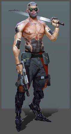 Cyberpunk Scavenger Art, Cyberpunk Scientist Male, Cyberpunk Game Character, Cyberpunk Boosterganger, Cyberpunk Techie Character, Gorilla Arms Cyberpunk, Maxtac Cyberpunk, Cyberpunk Scavenger, Cyberpunk Civilian