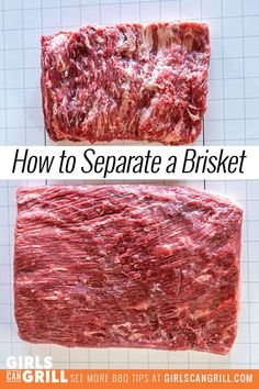 how to separate a brisket into pieces