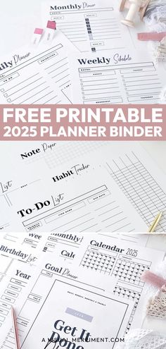 There are so many planner options out there. Where do you start? I've created this free printable planner to help you tame some of that chaos. It's not filled with hundreds of pages. We all plan & organise differently, in this article I'll explain how you can use each page, if you choose to. | Download from A Visual Merriment | daily planner printable, monthly planner, habit tracker, grocery list, to-do list, Free Planner Pages, Free Printable Calendar Templates, Printable Calendar Pages