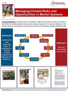 a brochure describing the role of climate risk and other activities in market systems