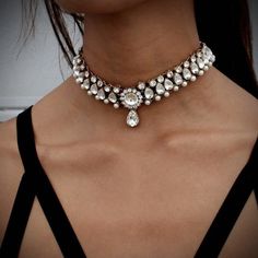 Prepare To Be A Total Heart Throb In This Stunning Victorian Choker Necklace! Featuring A Gorgeous Crystal Drop Pendant And Chunky Rhinestone And Pearl Embellished Chain. Shiny Silver Hardware. Adjustable Chain Closure. Make Sure You Always Stay Running Through Their Mind With This Lovely, Vintage-Style Crystal Necklace. 100% New! Material: Crystal Rhinestones + Faux Pearl Metals Type: Zinc Alloy Style: Sexy, Party, Pinup, Club, Vintage, Victorian, Retro, Classy, Chic, Formal, Evening, Wedding, Tattoo Choker Necklace, Rhinestone Choker Necklace, Crystal Choker Necklace, Crystal Bead Necklace, Diamond Choker, Statement Choker Necklace, Rhinestone Choker, Neck Jewellery, Discount Jewelry