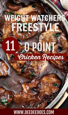 the recipe for weight watchers freestyle freestyle style chicken with gravy in a skillet