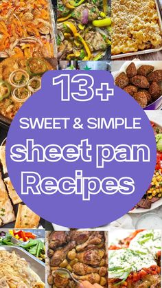 sweet and simple sheet pan recipes