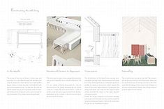 an article about architecture and design in the style of a house, with three different rooms