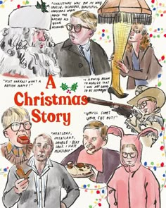 a christmas story is shown in this drawing