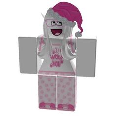 a lego figure wearing a pink hat and glasses holding a sign that says i will bow you