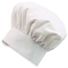 a white chef's hat on a white background