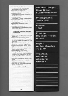 an open book with black and white text on the front cover, which includes information about different types of graphic materials