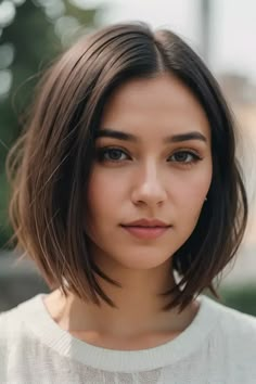 50 Most Delightful Bob Hairstyles Trending in 2024 Chin Length Hair Low Maintenance, Chin Length Bob Hairstyles, Bold Haircuts, Hairstyles Trending, Chin Length Cuts, Graduated Bob, Hair 101, Straight Hair Cuts