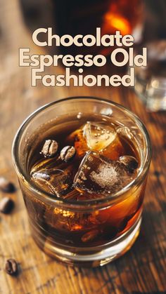 Try this tasty drink: Chocolate Espresso Old Fashioned with bourbon and coffee.   via @mybartender Bourbon Drinks Recipes, Chocolate Bitters, Old Fashioned Recipe, Bourbon Drinks, Chocolate Espresso, Bourbon Cocktails, Whiskey Drinks