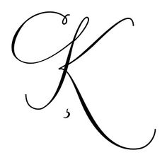 the letter k in cursive handwriting