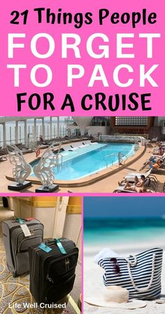 there are many things to see and do on this cruise, including the swimming pool