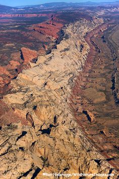 an aerial view of the canyons and mountains