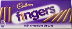 cadbury fingers biscuits covered with milk chocolate, 11g x 12pk / box