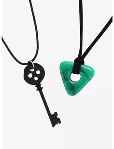 Coraline Key & Seeing Stone Necklace Set Coraline Decorations, Stone Necklace Set, The Black Keys, Funky Jewelry, Coraline