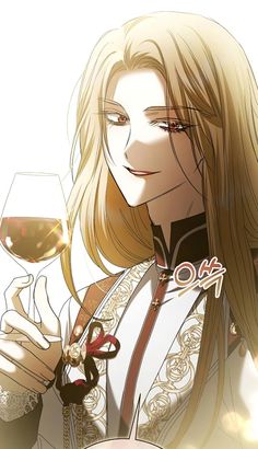 a woman holding a glass of wine in her hand