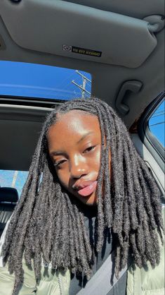 One Loc In Natural Hair, Pretty Girls With Locs, Locs Black Women Natural Hair, Medium Sized Locs, Puffy Locs, Long Dreads Styles For Women, Medium Locs Black Women, Black Girls Locs, Very Short Locs