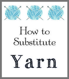 the cover of how to subsitte yarn, with three balls of yarn in blue and