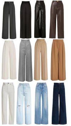 Celana Jins Wanita, Stylish Outfits Casual, Capsule Wardrobe Casual, Fashion Capsule Wardrobe, Pants Women Fashion, Everyday Fashion Outfits, Casual Day Outfits, Elegante Casual, Quick Outfits