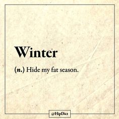 a piece of paper with the words winter in black and white on it, next to a