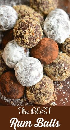 the best rum balls recipe is so easy to make and it tastes just as good as they look