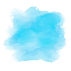 a blue watercolor stain on white paper