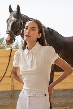 Equestrian polo shirt Polo Sport, Cotton Polo Shirt, Weekend Outfit