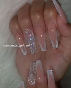 Acrylic Nails Nude, Long Acrylic Nail Designs, White Acrylic Nails, Long Acrylic Nails Coffin, Acrylic Nails Coffin Pink, Long Square Acrylic Nails, Acrylic Nails Coffin Short, Pink Acrylic Nails