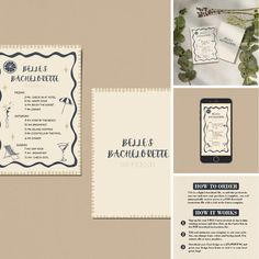 the wedding stationery is laid out on top of each other, and it's ready to be printed