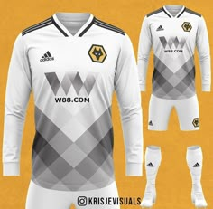 the soccer uniform is designed to look like an argyle