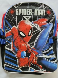 1- 16 inch Backpack Spiderman 1- 11 Inch BPA FREE Insulated Lunch Bag Spiderman 2 Piece Set Spiderman 16 inch Backpack set with backpack & Lunch Bag Ideal for an amazing Marvel day at school Themed Travel Backpack, Themed Backpack For School, Themed School Backpack, Themed Backpack For End Of School Year, Themed Backpack For Back To School, Themed Standard Backpack For School, Themed Rectangular School Backpack, Themed Blue Backpack For End Of School Year, Red Themed Backpack Bag