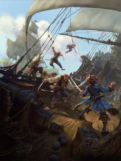 Kaptan Jack Sparrow, Monkey Island, Sea Of Thieves, Pirate Art, Treasure Island