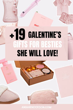 Galentine's Day Gift Ideas For Friends Bff Gift Ideas, Cheap Valentines Day Gifts, Spa Day Gifts, Pink Gift Ideas, Gifts For Best Friends, Gift Ideas For Friends, Galentines Gifts, Ideas For Friends