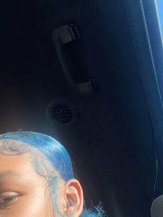 #slickbackponytail #bluehair #edges #blue #slickedbackhair Blue Emo Hair, Slicked Back Ponytail, Dyed Hair Blue, Natural Hair Bun Styles, Edges Hair, Emo Boy, Bun Styles, Slick Back, Slicked Back Hair