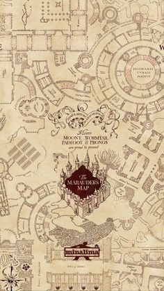 the map for harry potter's house in harry potter's wizard land, which is