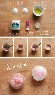 Lipstick Tricks, Lip Peeling, Easy Diy Scrub, Diy Lip Scrub, Make Up Diy, Apply Lipstick, Lip Balm Containers, Lip Scrub Diy, Makeup Tip