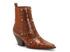 Vince Camuto Boots, Western Booties, Dressy Fashion, Beautiful Boots, Vince Camuto Shoes, Designer Boots, Leather Booties, Wild West, Western Boots