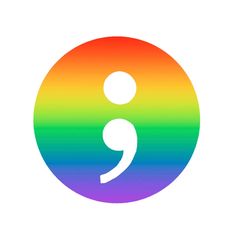 the number three in a rainbow colored circle