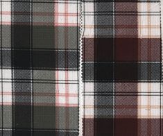 a plaid fabric with different colors and patterns