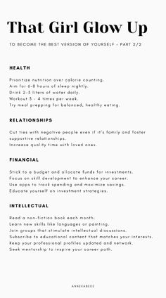 → Follow @annekabeee on Instagram for more That Girl Habits and all things Wellness Lifestyle ••• That Girl Habits to change your life and become the best version of yourself ••• Take this as your reminder, that it's the small habits - not the big extreme ones -, that make the biggest difference in our lifes ••• The key lies in consistency and persistence  ••• By incorporating these micro habits into your routine, you gradually become better each day and embark on a journey of continous improvement and growth. Micro Habits, Habits To Change Your Life, Glow Up Guide, Habits To Change, Small Habits, Girl Energy, 8 Hours Of Sleep, Wellness Lifestyle, Become Better