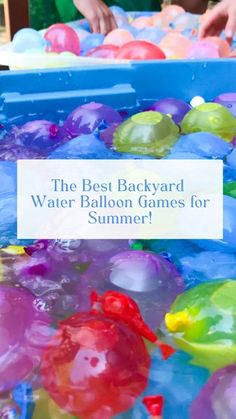 the best backyard water balloon games for summer