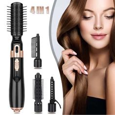 4 In1 Multifunction Electric Hair Dryer Blow Dryer Hair Curling Straightener Iron Rotating Brush Hair Blow Dryer Brush, Blow Dryer Hair, Rotating Hair Dryer, Hair Dryer Styler, Blow Dryer Brush, Hair Blow Dryer, Blow Dry Brush, Blow Dry Hair, Electric Brush