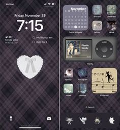 an iphone screen showing the theme for friday, november 23rd and 7 / 15 on it