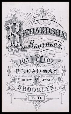 an old advertisement for the bar and restaurant, chardisin brothers in brooklyn, new york