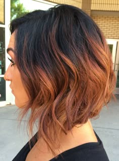 Balayage Brunette Short, Colormelt Balayage, Balliage Hair, Hair Color Auburn, Short Hair Balayage, Ombre Hair Color