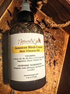 Jamaican black castor infused with essential vitamins for hair. This oil is pure, thick, undiluted and traditionally made. Vitamins A, Biotin, B2, B6, B9, B12, C, D, E, Iron, Iodine, Magnesium, Niacin, Thiamin, & Zinc. Great for those with vitamin deficiencies, hormonal hairloss, and overall growth of their hair. An ayurvedic blend of organic fenugreek, organic amla, bhringraj, organic sea kelp, cloves and lavender completes this vitamin hair oil. A choice of adding chebe is available in the dro Vitamins For Hair, Essential Oils Herbs, Organic Butter, Hair Vitamins, Hair Food, Hair Serum, My Nails, Natural Hair Care, Curly Hair Styles Naturally