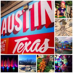 a collage of photos with the words, houston don't mess with texas