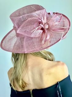 "Blush Pink Kentucky Derby Hat. Make your statement with this stunning, high quality piece! *100% Brand new, hand made and high quality. *Head circumference: 22.5\" and adjustable *Beautiful detail *Ordering 4 or more pieces? Message me about group discounts! Complete the look with our lace gloves! https://www.etsy.com/shop/QueenSugarBee?ref=hdr_shop_menu&section_id=17799374 ** Available to ship next business day. More Derby Hats & Fascinators here: https://www.etsy.com/shop/QueenSugarBe Elegant Pink Adjustable Fedora, Party Hats With Curved Brim, One Size, Elegant Adjustable Pink Fedora, Party Hats With Curved Brim, One Size Fits Most, Party Hats With Curved Brim, Adjustable Fedora Sun Hat For Party, Adjustable Brimmed Party Hats, Short Brim Hat For Kentucky Derby, Adjustable Short Brim Cloche Hat For Party