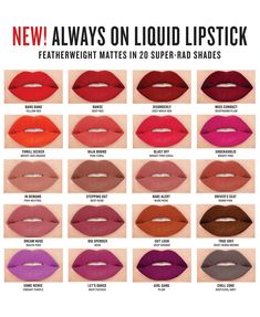 Smashbox Always On Liquid Lipstick, Matte & Reviews - All Makeup - Beauty - Macy's Smashbox Lipstick, Freshman Tips, Matte Lipstick Shades, Matte Lipstick Colors, Res Life, Door Decs, Lipstick Kit, Door Tags, Lipstick Brands