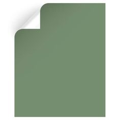 a sheet of green paper with the corner cut out